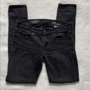JCrew Black Toothpick Ankle Jeans